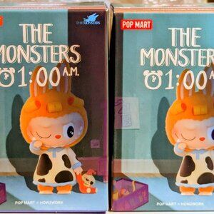 2-PACK Pop Mart MONSTERS: Labubu - 1:00 A.M. 1AM Figures Blind Box Authentic